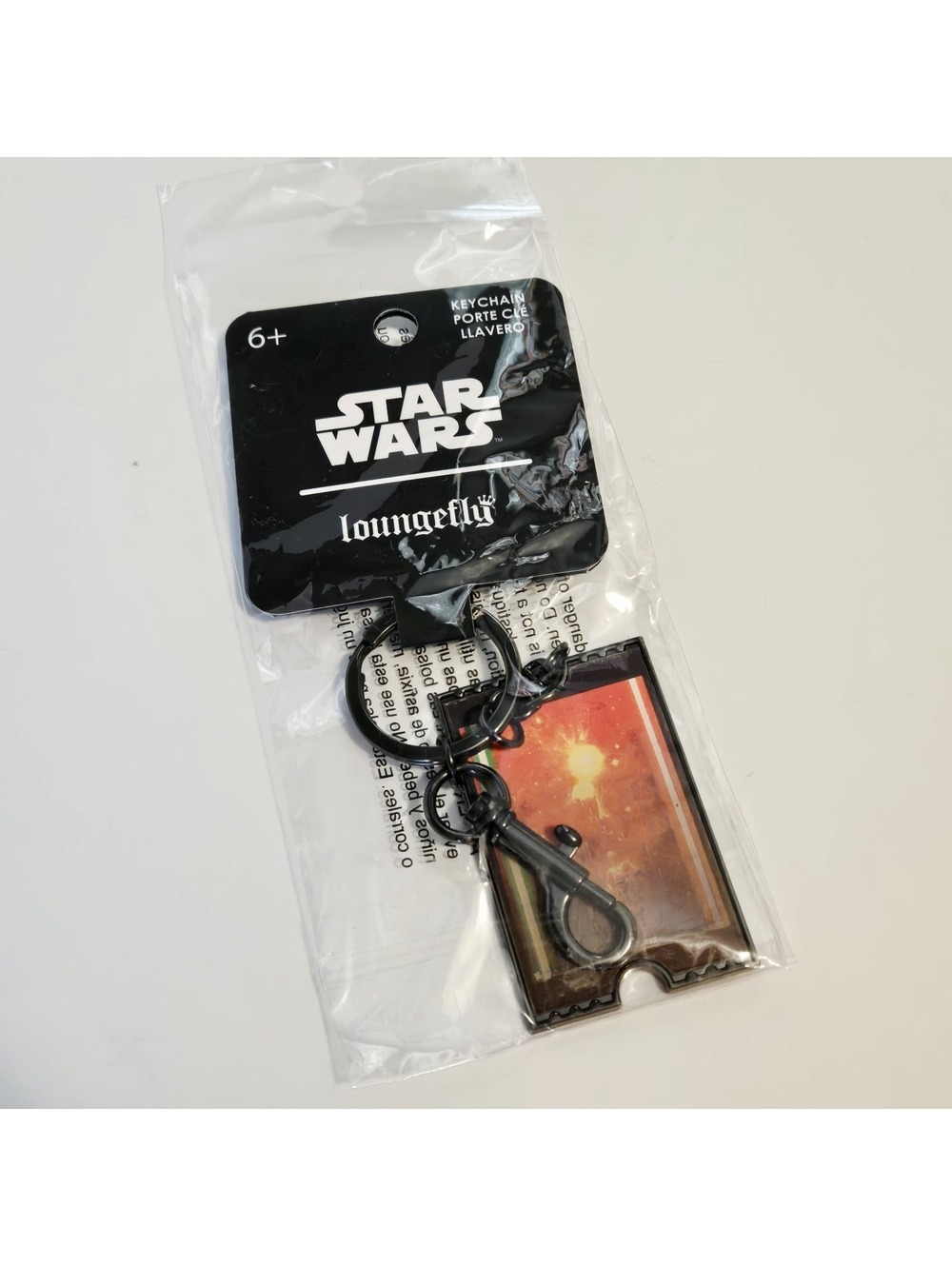 Loungefly Star Wars Return of the Jedi World Premiere Ticket Lenticular Keychain